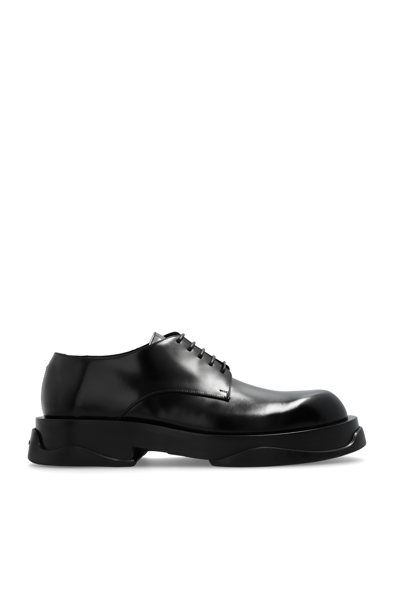 Black Leather 'derby' shoes JIL SANDER - Vitkac GB